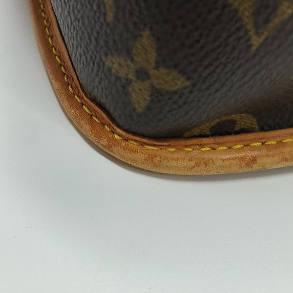 SOLOGNE PM Monogram Coated Canvas Brown