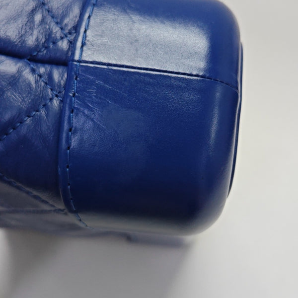 GABRIELLE Small Quilted Calfskin Blue