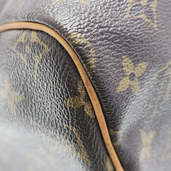 SPEEDY 30 Monogram Coated Canvas Brown