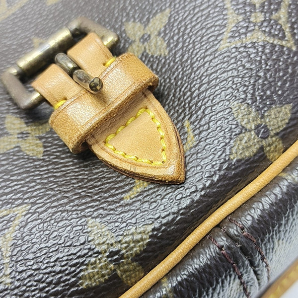 SOLOGNE PM Monogram Coated Canvas Brown