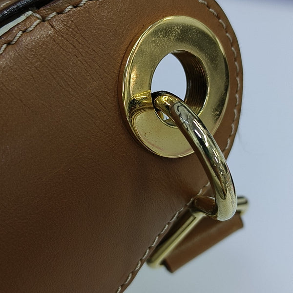 Quilted Calfskin Shoulder Bag Beige