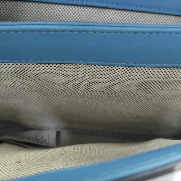 Calfskin Shoulder Bag Blue