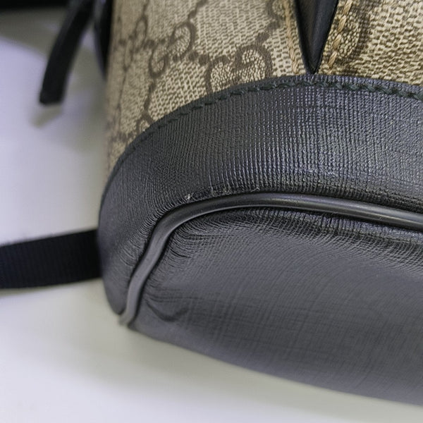 Monogram Coated Canvas Backpack Small Brown