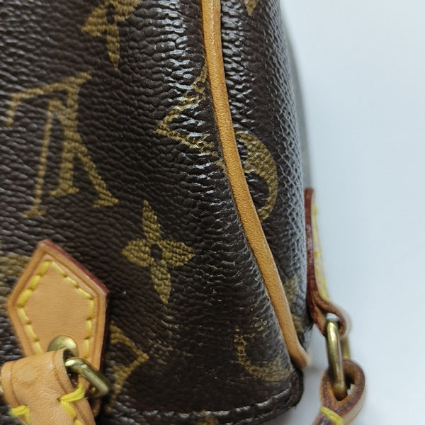 SPEEDY Nano Monogram lona revestida marrón