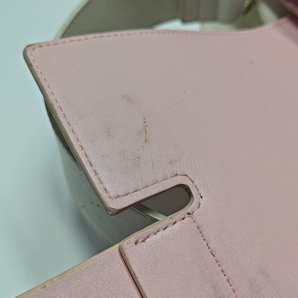 Leather Shoulder Bag Pink