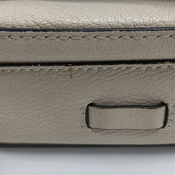 Square Stone Calfskin Beige
