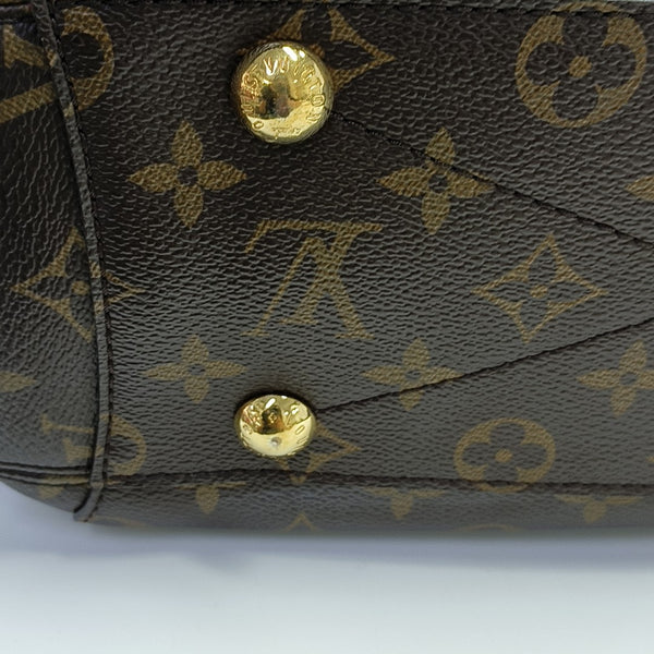 MONTAIGNE BB Monogram Coated Canvas Brown