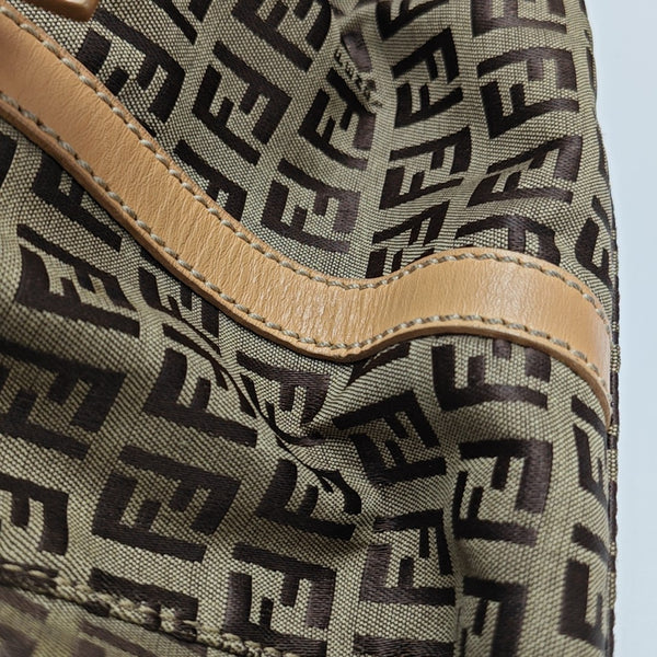 Canvas Top Handle Bag Brown