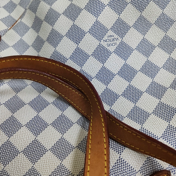 TOTALLY GM Damier Azur Coated Canvas White