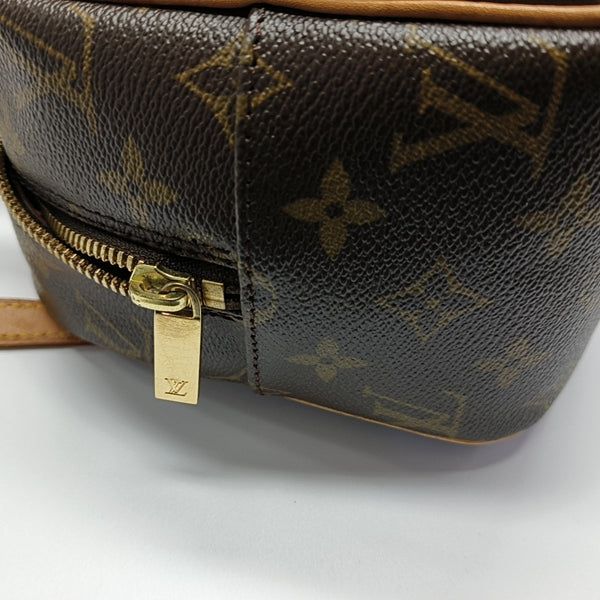 CITE MM Monogram Coated Canvas Brown