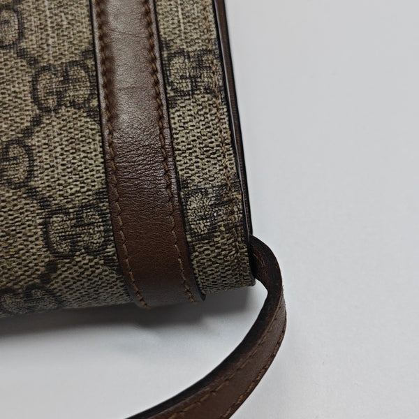 Monogram Coated Canvas Shoulder Bag Beige