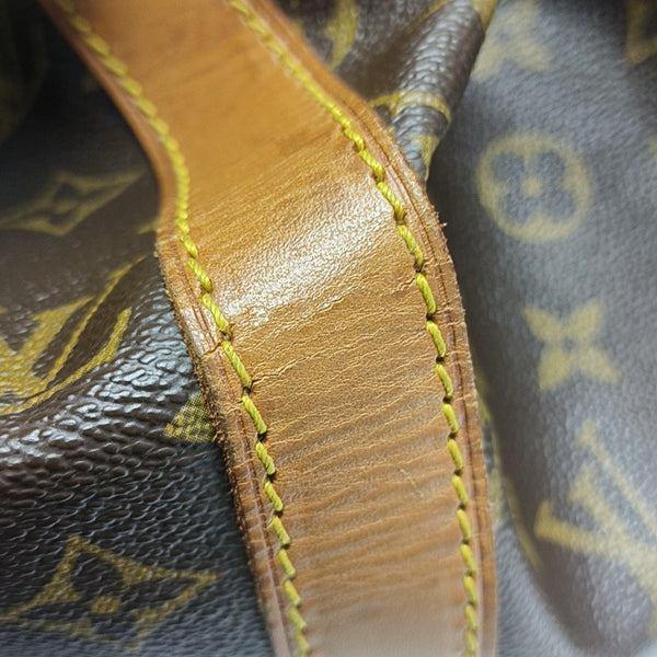KEEPALL 50 Monogram Coated Canvas Brown