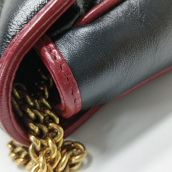 GG Marmont Super Mini Quilted Calfskin Black