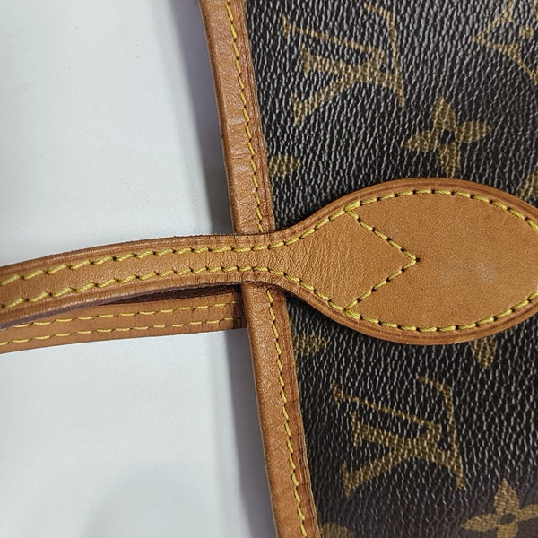 NEVERFULL MM Monogram Coated Canvas Brown