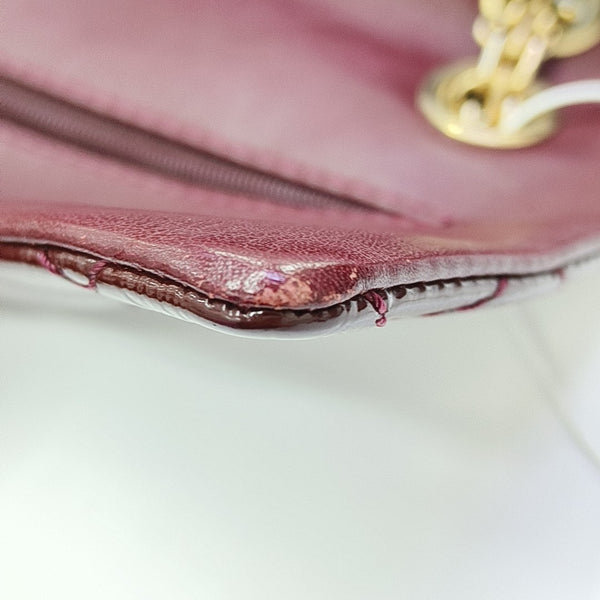 2.55 225 (small) Quilted Patent Leather Red
