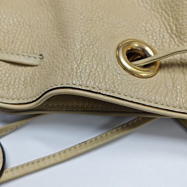 Calfskin Shoulder Bag Beige