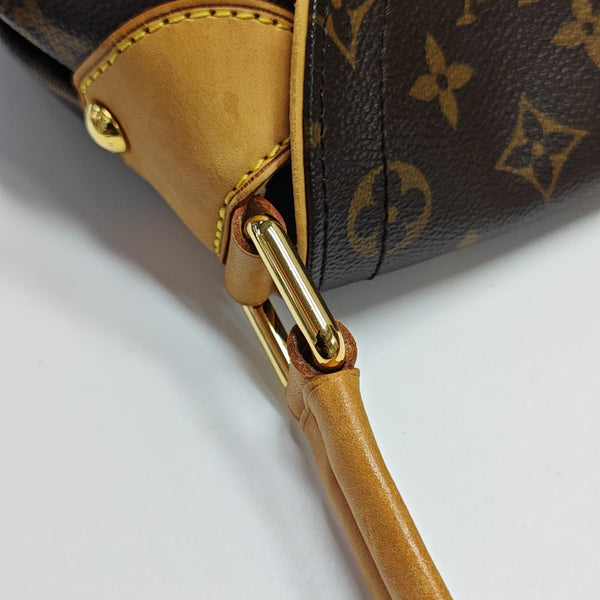 BEVERLY MM Monogram Coated Canvas Brown