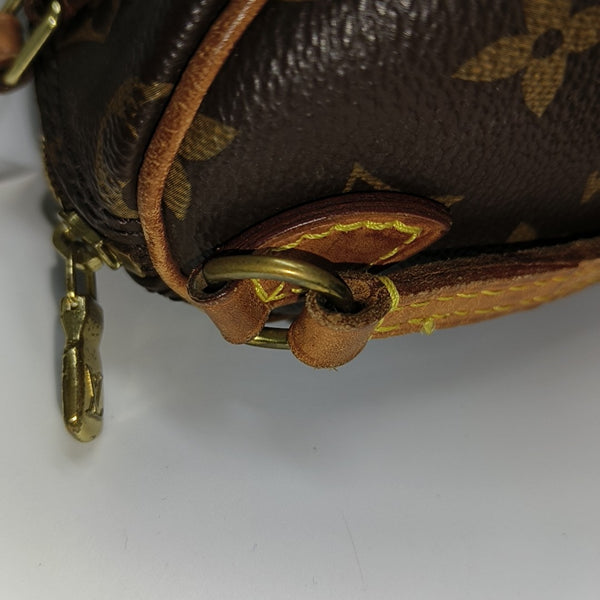 SPEEDY Nano Monogram Coated Canvas Brown