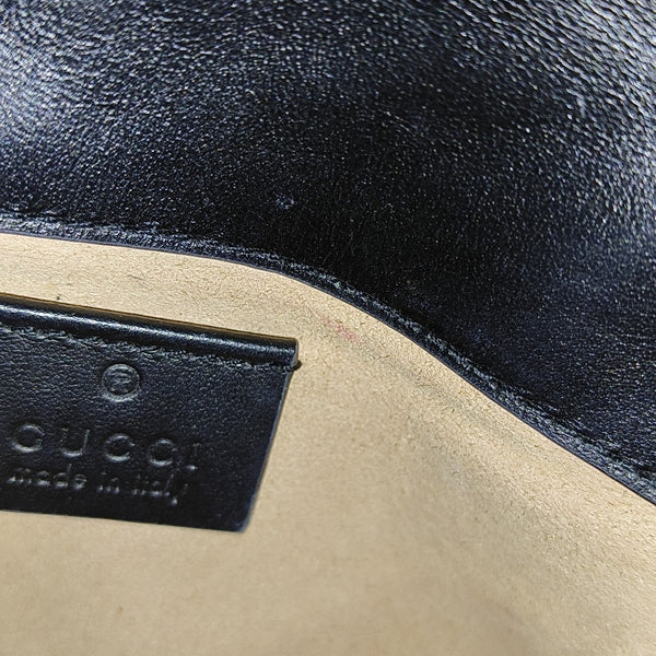 GG Marmont Mini Quilted Calfskin Black