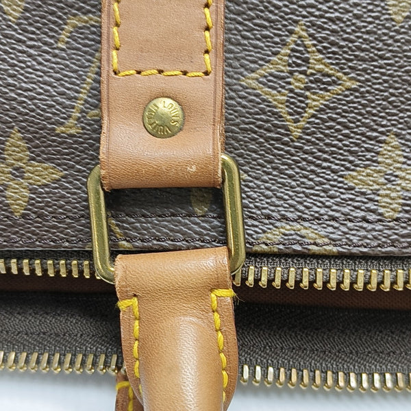 SAC SOUPLE 55 Monogram Coated Canvas Brown