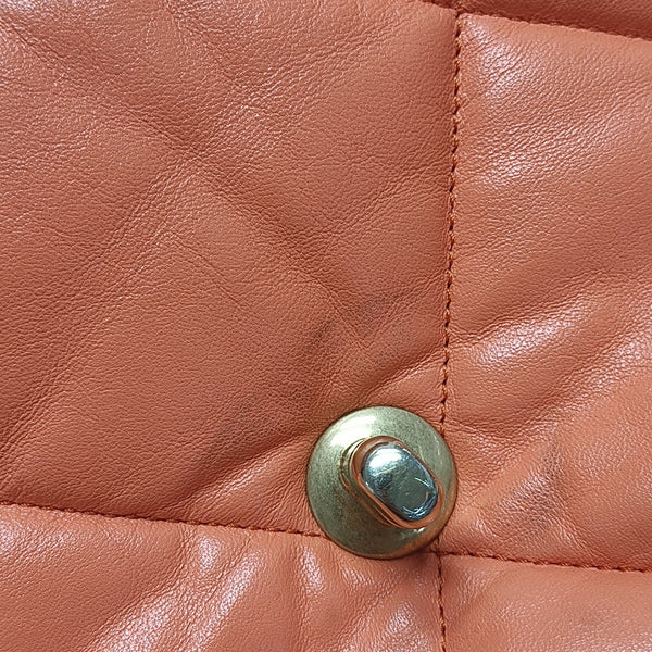 CHANEL 19 Small Quilted Lambskin Orange