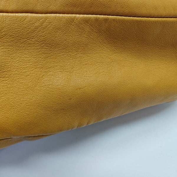 Calfskin Top Handle Bag Yellow