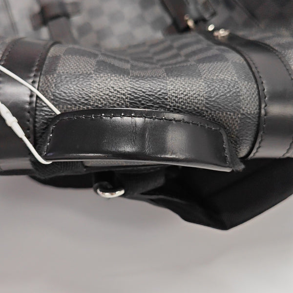 CHRISTOPHER MM Damier Graphite Coated Canvas Gray
