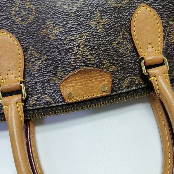 TURENNE Monogram Coated Canvas Brown