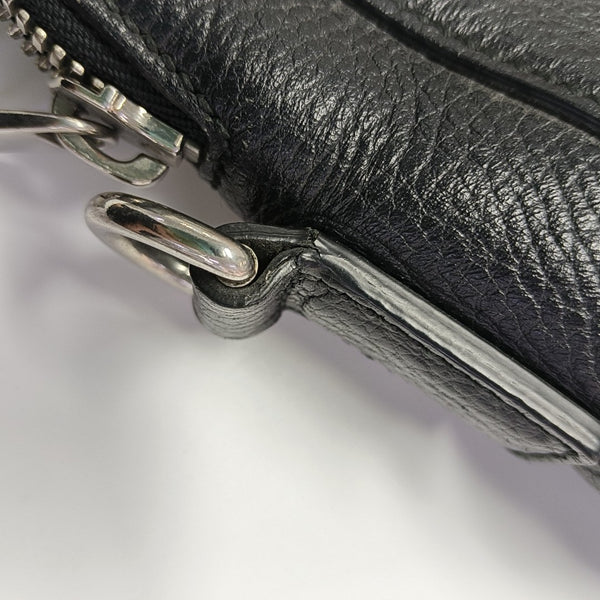 Calfskin Shoulder Bag Black