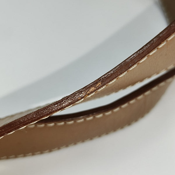 Coated Canvas Tote Bag Brown