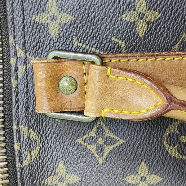 SAC SOUPLE 55 Monogram Coated Canvas Brown