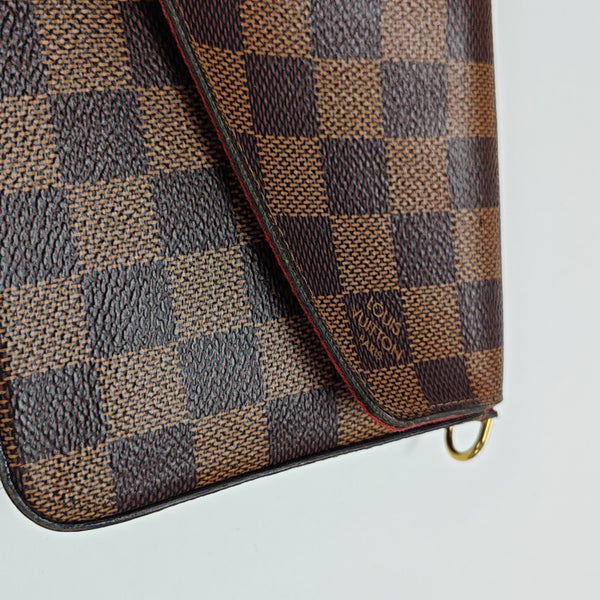 FÉLICIE Damier Ebene Coated Canvas Brown