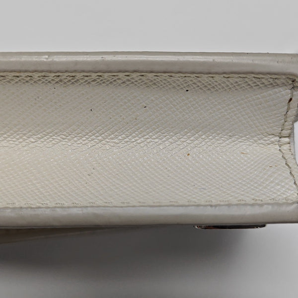 Saffiano Calfskin Shoulder Bag White