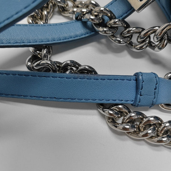 Matelassé Quilted Lambskin Blue