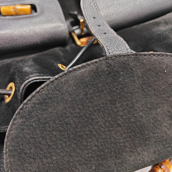 Bamboo 1947 Medium Suede Black