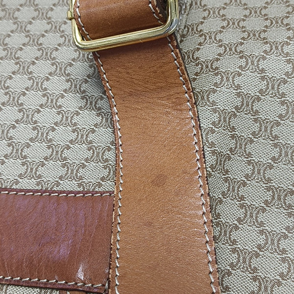 Coated Canvas Backpack Beige