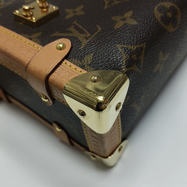 SIDE TRUNK MM Monogram Coated Canvas Brown