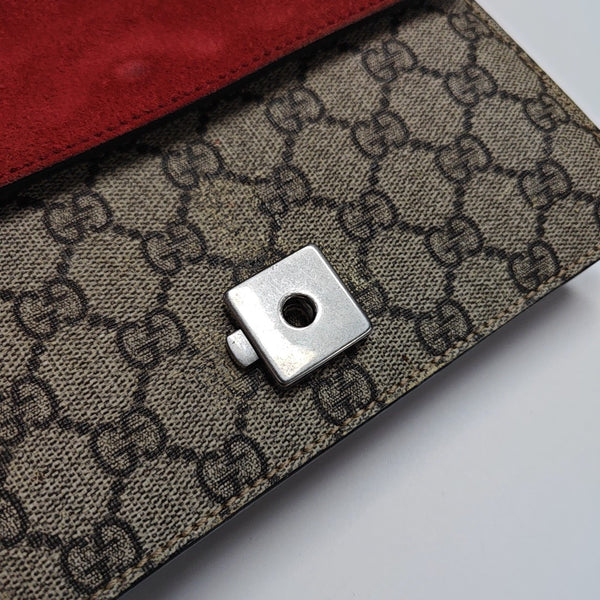 Dionysus Mini Monogram Coated Canvas Beige
