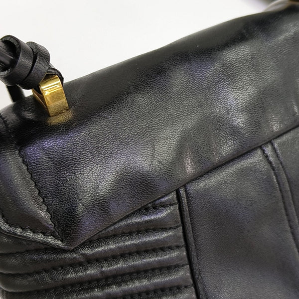 Dahlia Quilted Lambskin Black
