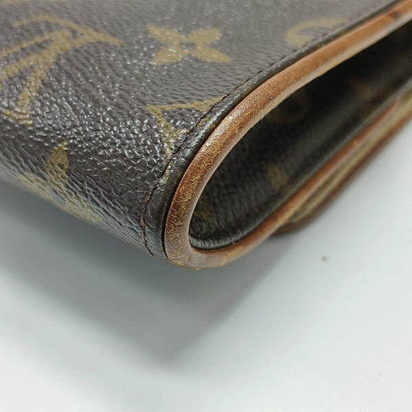 TWIN GM Monogram Coated Canvas Brown