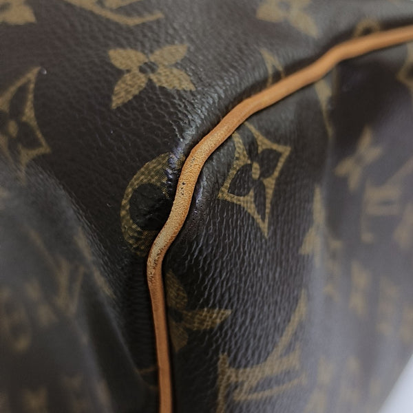 SPEEDY 30 Monogram Coated Canvas Brown