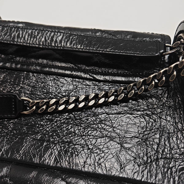 Calfskin Shoulder Bag Black