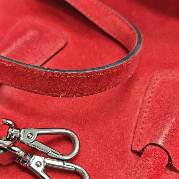 Glace Calf Suede Red