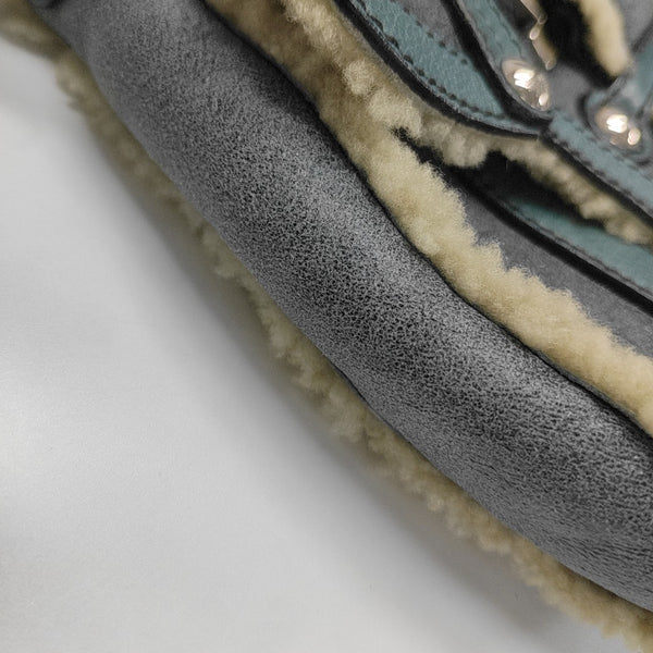Special Material Top Handle Bag Blue
