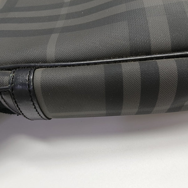 Coated Canvas Shoulder Bag Gray