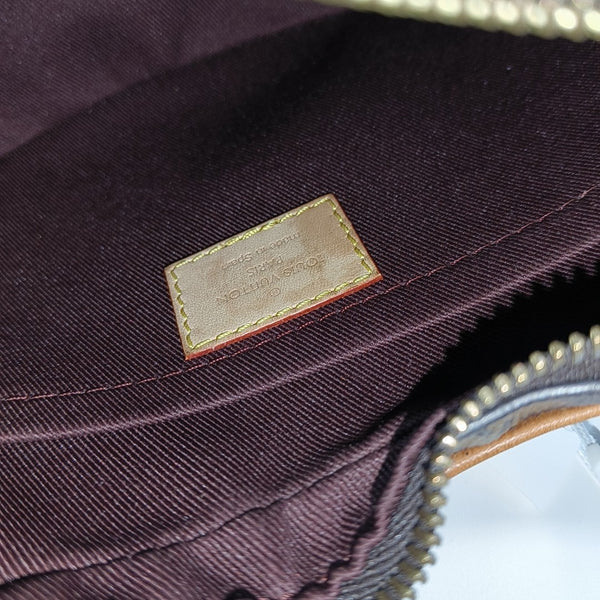 CROISSANT Monogram Coated Canvas Brown