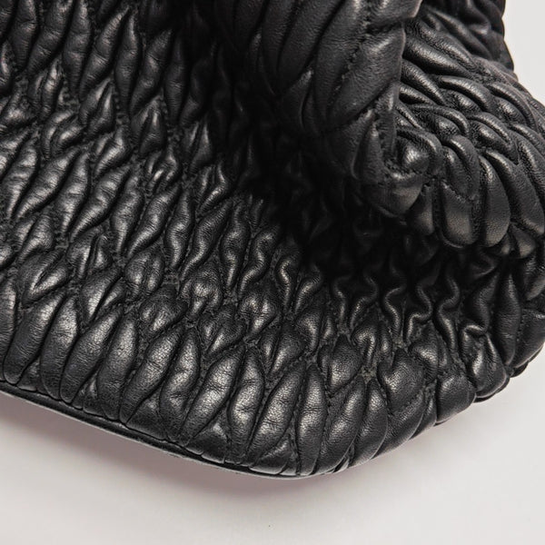 Avenue Quilted Lambskin Black