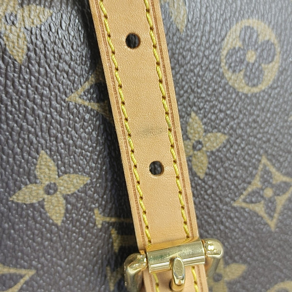 ESTRELA MM Monogram Coated Canvas Brown