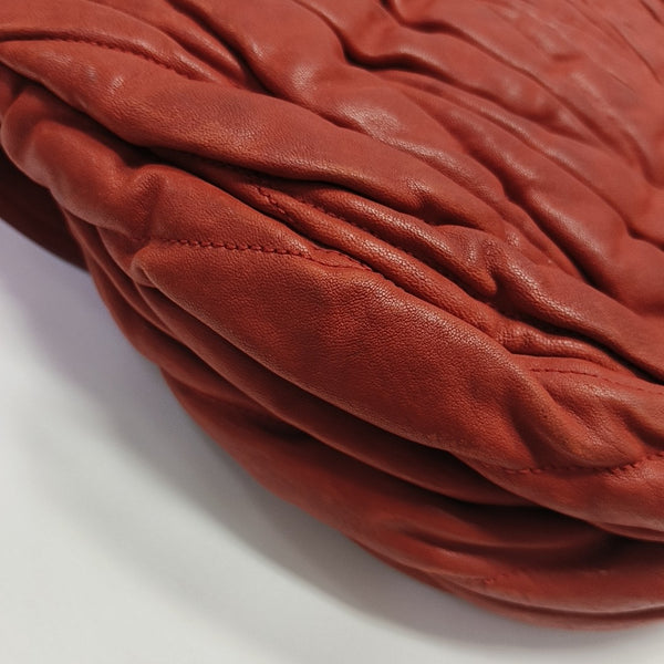 Miu Coffer Quilted Lambskin Red