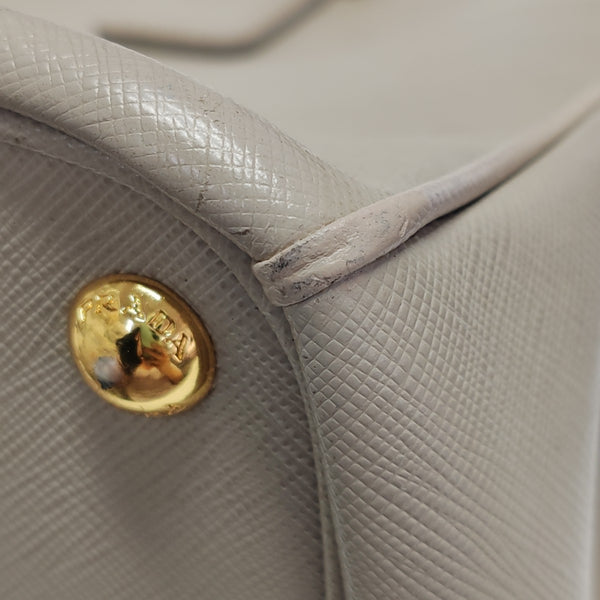 Galleria Large Saffiano Calfskin Gray